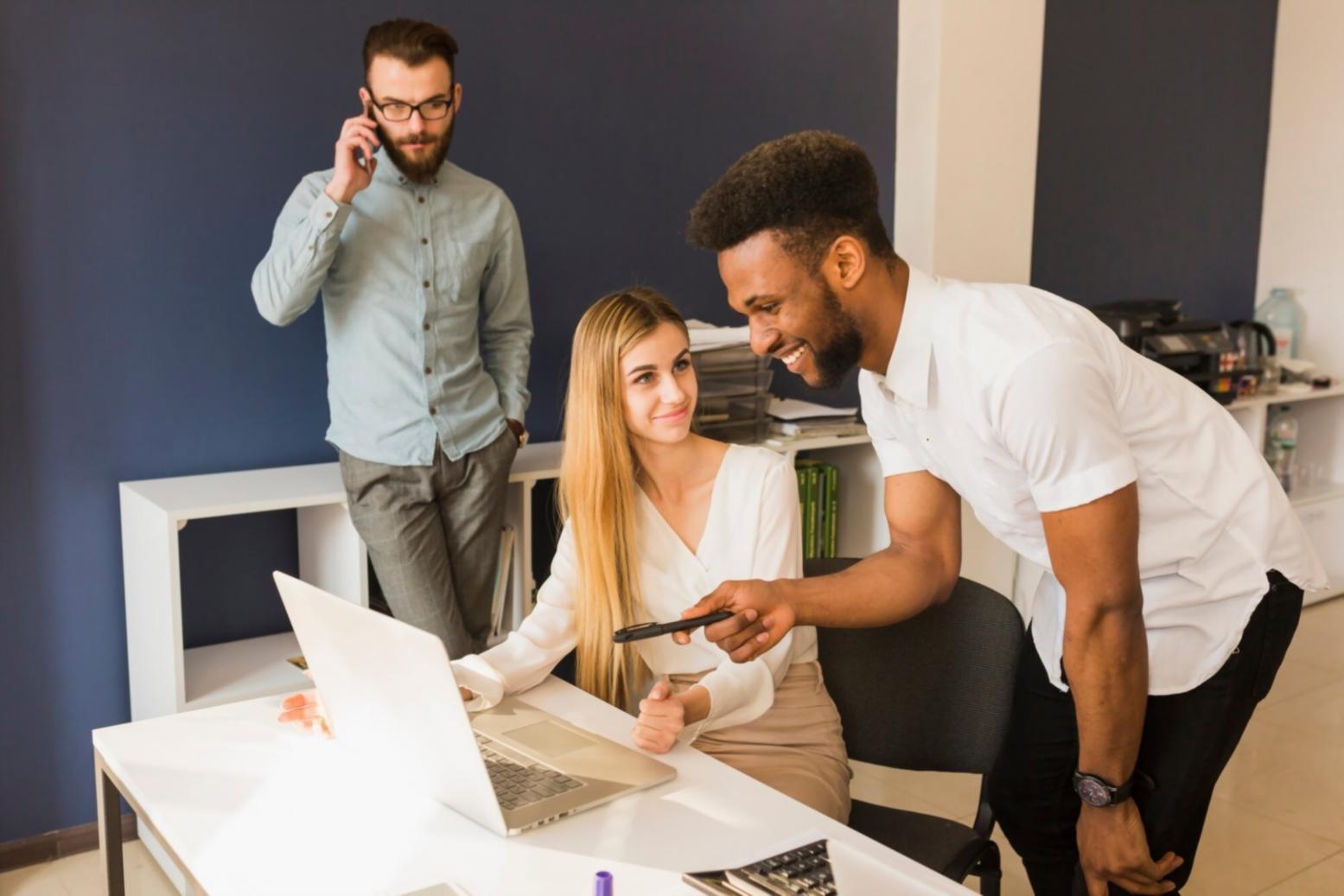 Person reviewing financial statements with notes